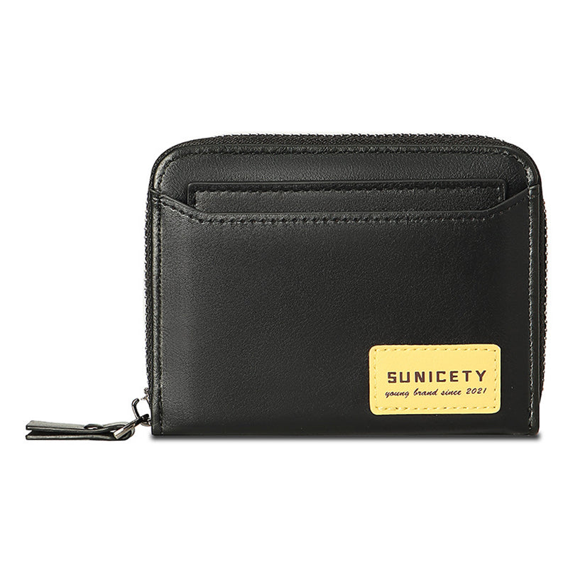SUNICETY Retro-stil PU-læderkort bæretaske Penge Kontanter Møntopbevaringspose RFID-blokerende tegnebog SUNICETY Retro-stil PU-læderkort bæretaske Penge Kontanter Møntopbevaringspose RFID-blokerende tegnebog